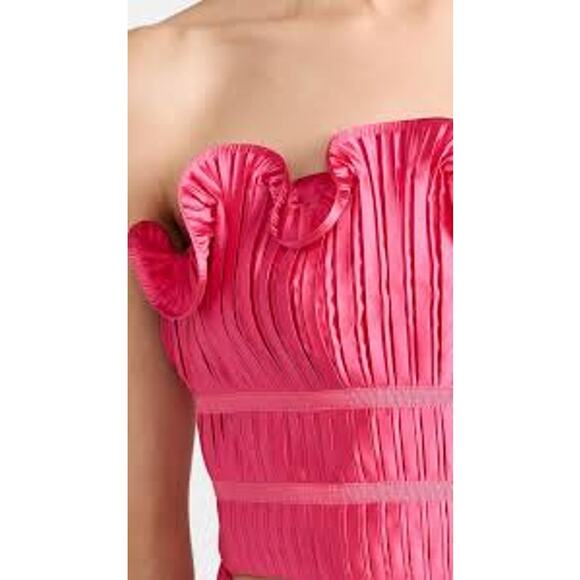 Amur Oriel Bustier Top in Dahlia Pink Fuchsia  US 2 XS NEW - Picture 3 of 10